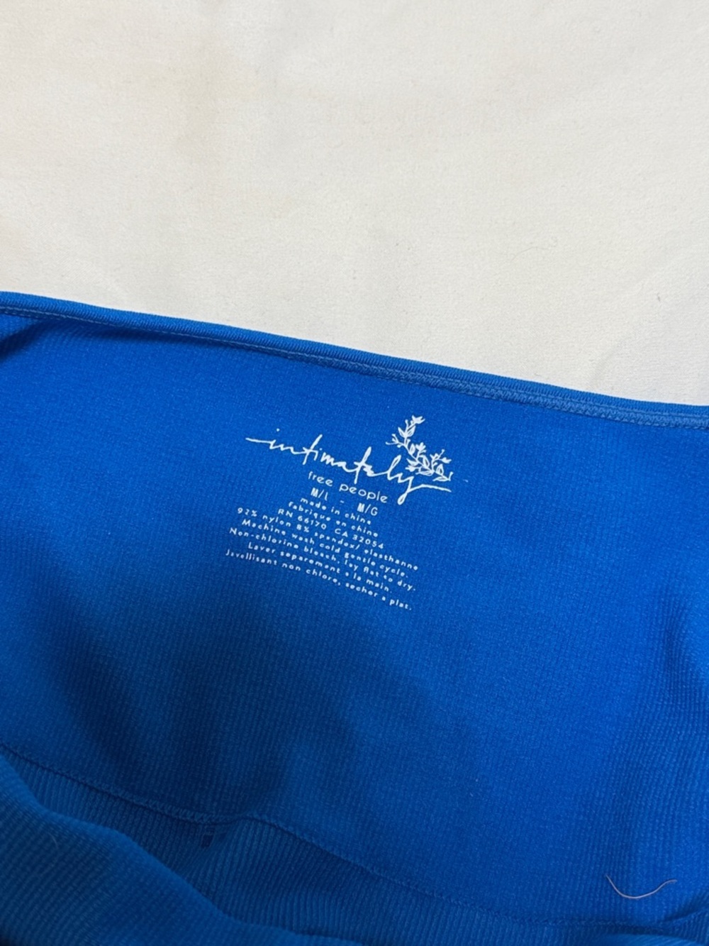 Free People Cobalt Blue Spaghetti Strap Bralette Tank - Picture 3 of 3